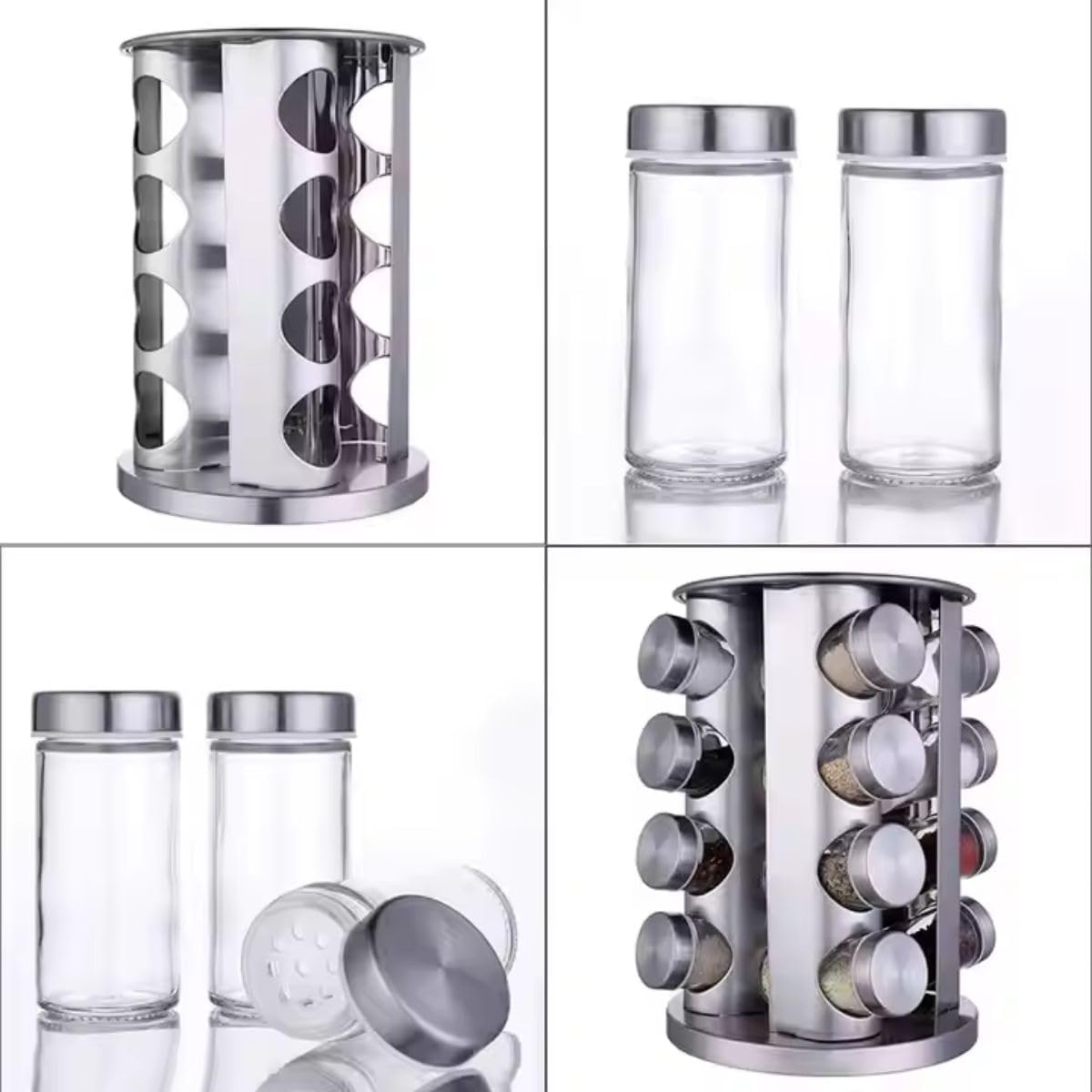 Especiero Cocina De 16 Frascos Giratorio